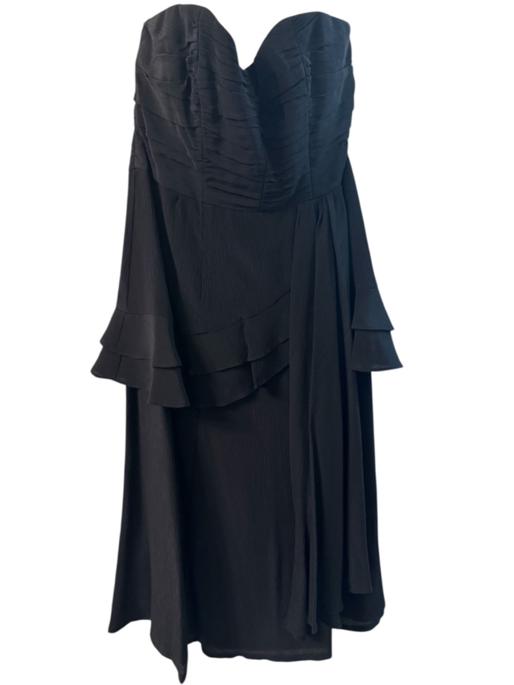 Nanette Lepore Black Strapless Sweetheart Cocktail Dress